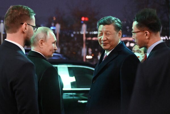 3月21日，普京和习近平在莫斯科结束俄中会谈。 - 俄罗斯卫星通讯社