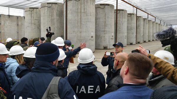 国际原子能机构视察员在扎波罗热核电站（资料图片） - 俄罗斯卫星通讯社