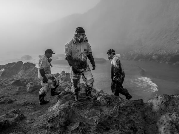 攝影師Musuk Nolte憑借作品《利馬漏油事件》（Oil Spill in Lima），獲得本屆大賽的“South America SINGLES”類別獎項 - 俄羅斯衛星通訊社