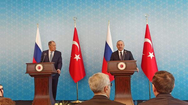 Главы МИД России и Турции проводят пресс-конференцию по итогам переговоров в Анкаре - 俄罗斯卫星通讯社
