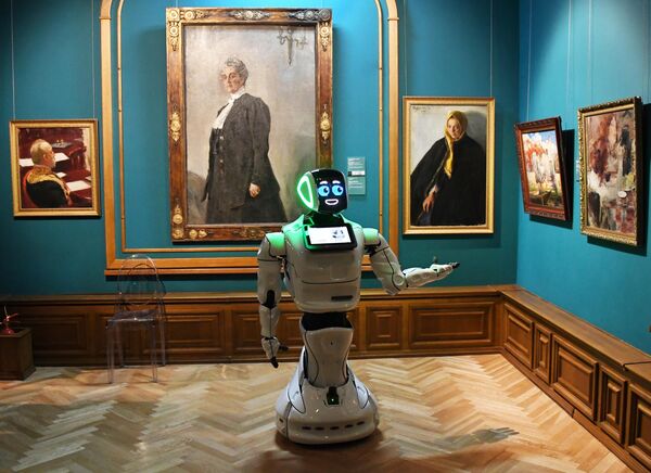 遠東的第一個博物館智能機器人，是符拉迪沃斯托克濱海畫廊里的機器人導遊 - 俄羅斯衛星通訊社