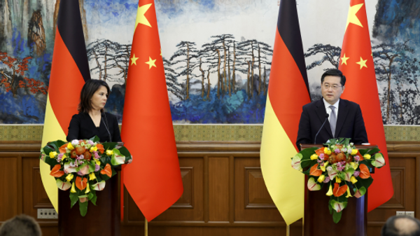中国外长秦刚和德国外长贝尔伯克 - 俄罗斯卫星通讯社