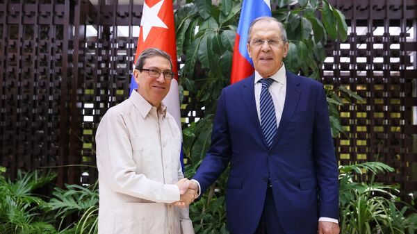 拉夫罗夫外长与古巴外长布鲁诺•罗德里格斯•帕里利亚会谈 - 俄罗斯卫星通讯社