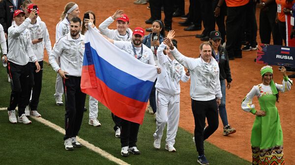 俄運動員在美洲玻利瓦爾運動會舉國旗出場 - 俄羅斯衛星通訊社