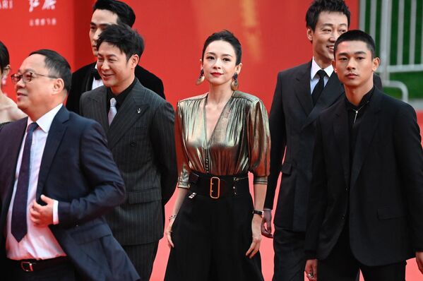 中国演员章子怡参加北京国际电影节开幕红毯仪式。 - 俄罗斯卫星通讯社