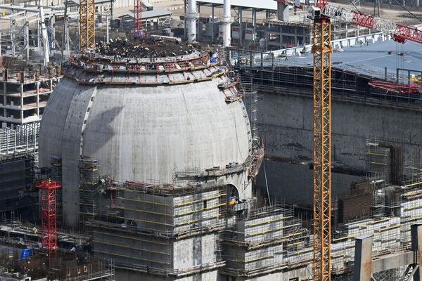 土耳其在建的阿库尤核电站1号机组。该核电站的建设由俄罗斯国家原子能公司负责实施。 - 俄罗斯卫星通讯社