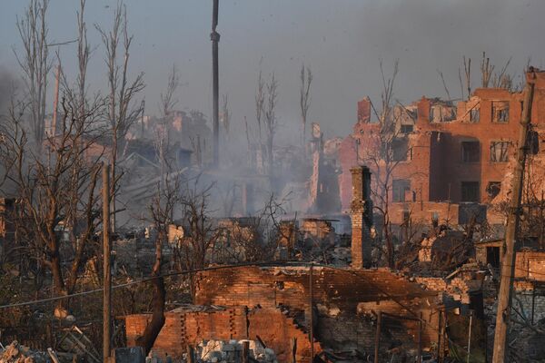 阿尔乔莫夫斯克市被毁的建筑物。 - 俄罗斯卫星通讯社