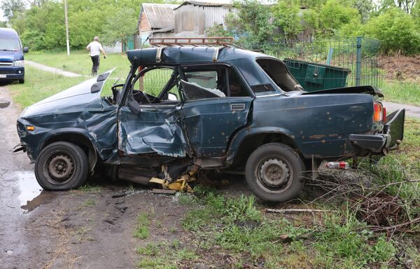 遭乌克兰侦察破坏小组损坏的别尔哥罗德州车辆 - 俄罗斯卫星通讯社