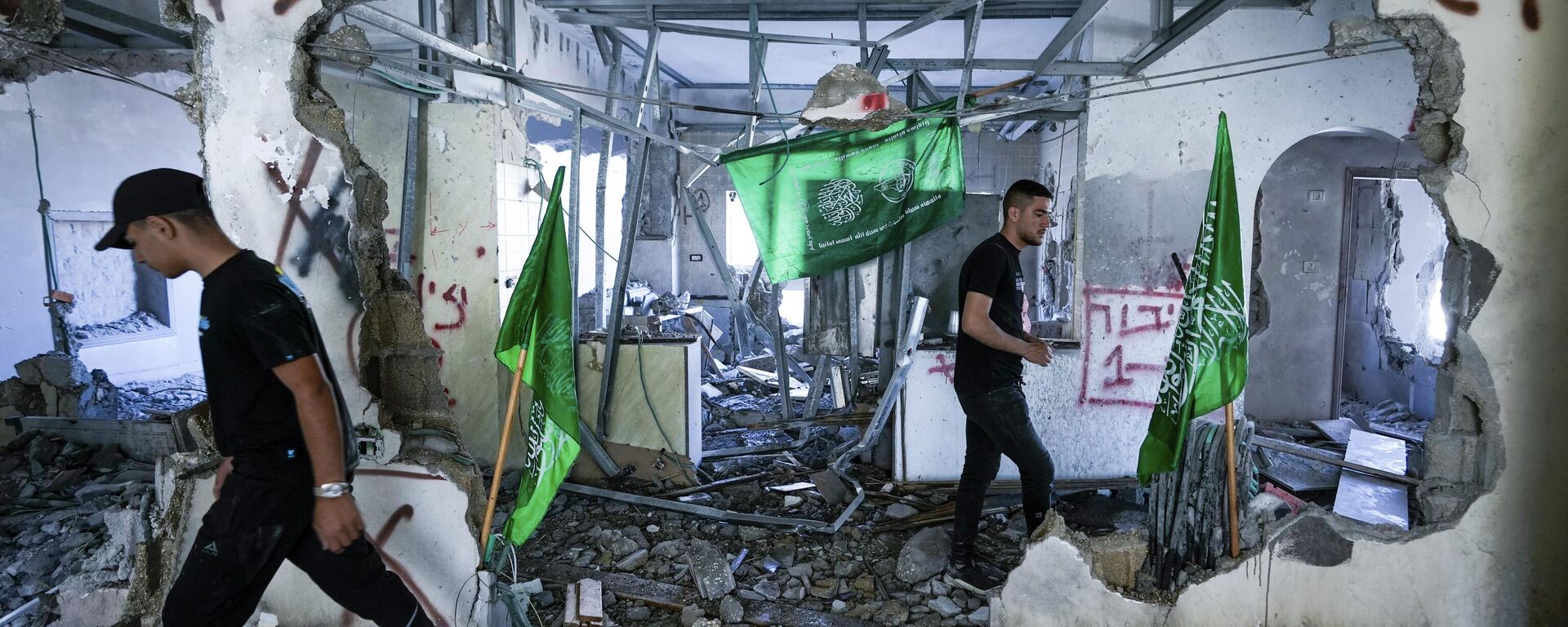 以軍稱打擊巴勒斯坦伊斯蘭聖戰組織和哈馬斯位於加沙的總部 - 俄羅斯衛星通訊社, 1920, 09.10.2023