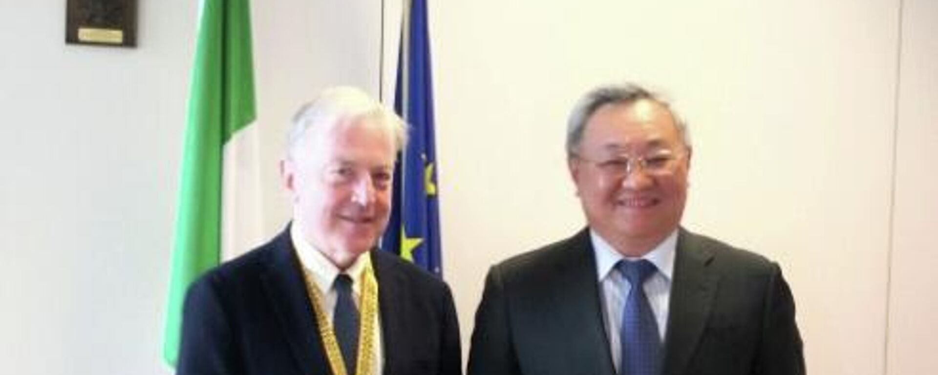 中國駐歐盟大使會見愛爾蘭駐歐代表 - 俄羅斯衛星通訊社, 1920, 27.05.2023