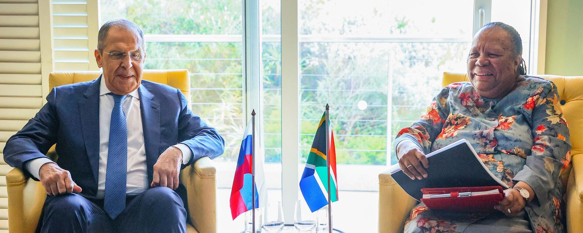 俄羅斯外交部長謝爾蓋∙拉夫羅夫與南非共和國外交部長娜萊迪·潘多爾 - 俄羅斯衛星通訊社, 1920, 01.06.2023