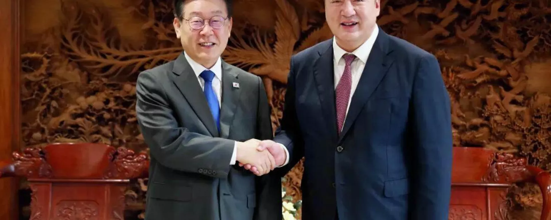 6月8日，邢海明大使在官邸會見韓國共同民主黨黨首李在明。 - 俄羅斯衛星通訊社, 1920, 09.06.2023
