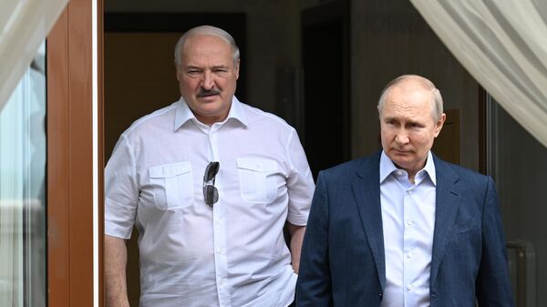 俄羅斯總統普京與白俄羅斯總統盧卡申科 - 俄羅斯衛星通訊社