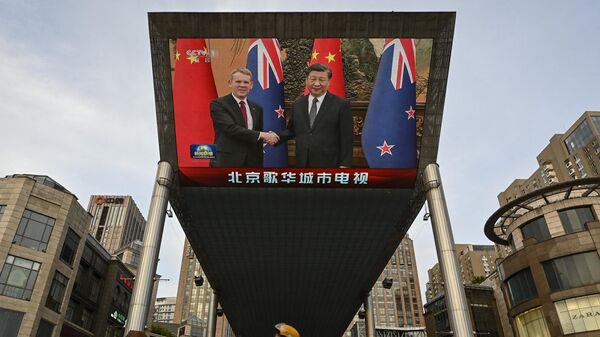中國國家主席習近平會見新西蘭總理希普金斯 - 俄羅斯衛星通訊社