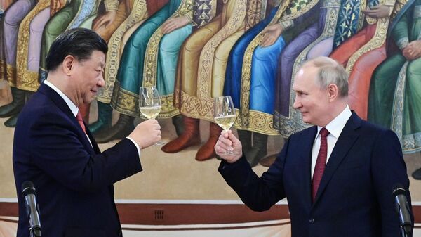Встреча президента РФ В. Путина и председателя КНР Си Цзиньпина - 俄罗斯卫星通讯社