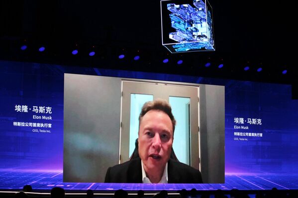 特斯拉首席执行官埃隆·马斯克 于7月6日在上海举行的世界人工智能大会开幕式上通过视频连线发表讲话。 - 俄罗斯卫星通讯社