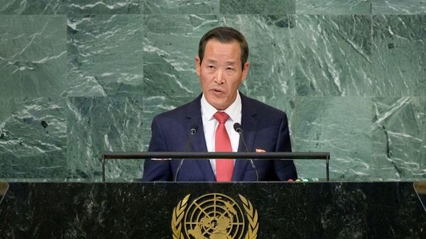 朝鲜常驻联合国代表金松 - 俄罗斯卫星通讯社