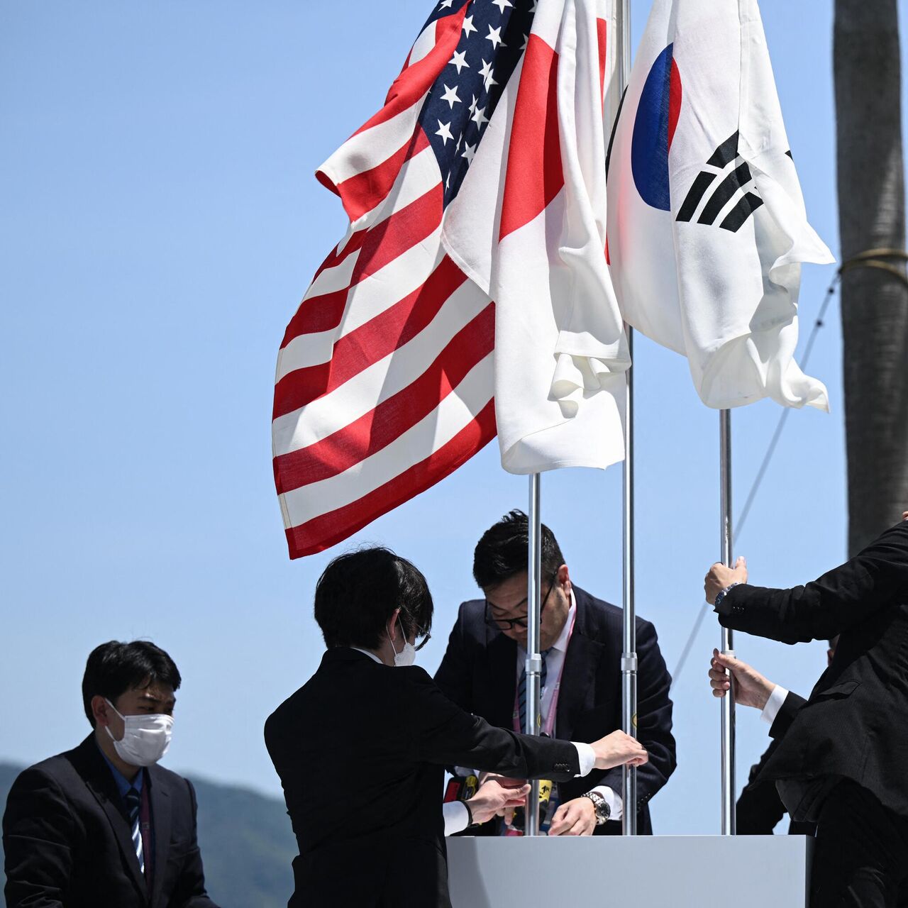 美日韩在日本就朝鲜问题举行三方会谈- 2023年7月22日, 俄罗斯卫星