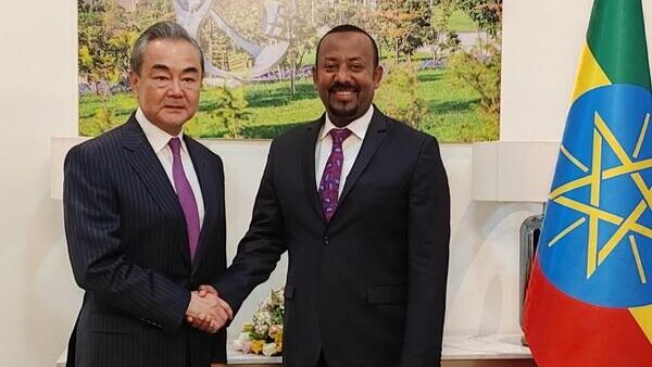 中央外办主任王毅与埃塞俄比亚总理阿比·艾哈迈德·阿里 - 俄罗斯卫星通讯社
