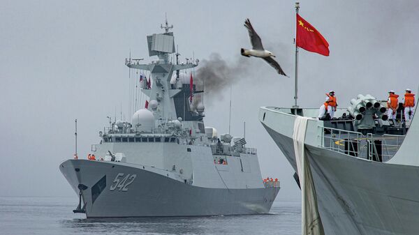 俄中海軍在太平洋海域演練海上補給 - 俄羅斯衛星通訊社