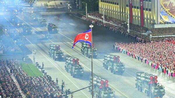 朝鲜举行庆祝祖国解放战争胜利70周年阅兵式 - 俄罗斯卫星通讯社