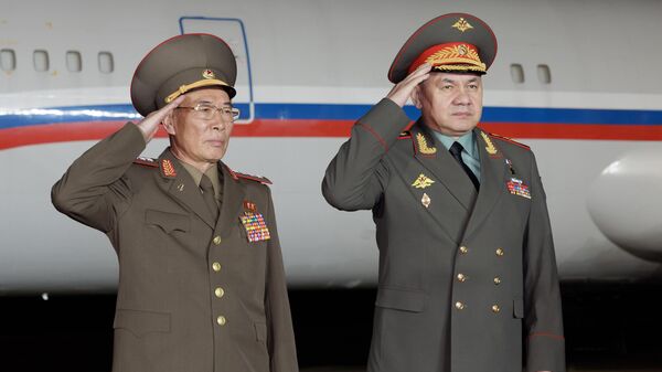 俄罗斯国防部长谢尔盖·绍伊古率代表团对朝鲜进行了访问 - 俄罗斯卫星通讯社