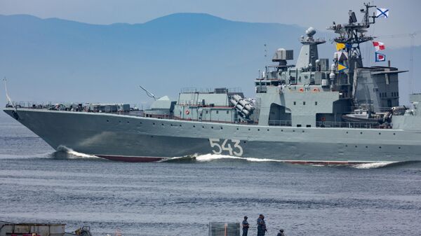 “沙波什尼科夫海軍元帥”號大型反潛艦 資料圖 - 俄羅斯衛星通訊社