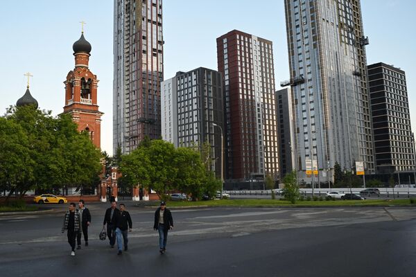 莫斯科正在建設中的City Bay住宅區。 - 俄羅斯衛星通訊社