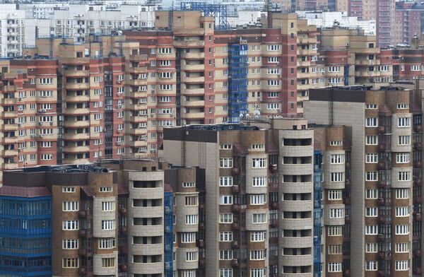 莫斯科的公寓樓。 - 俄羅斯衛星通訊社