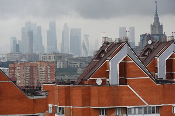 遠眺“莫斯科城”國際商務中心。 - 俄羅斯衛星通訊社