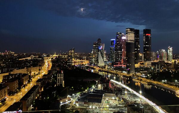 遠眺“莫斯科城”國際商務中心。 - 俄羅斯衛星通訊社