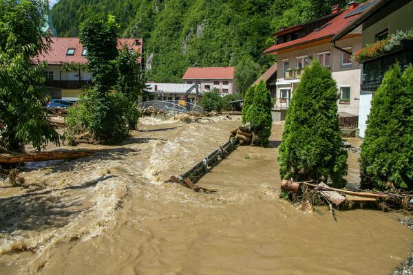 斯洛文尼亞洪災地區 - 俄羅斯衛星通訊社