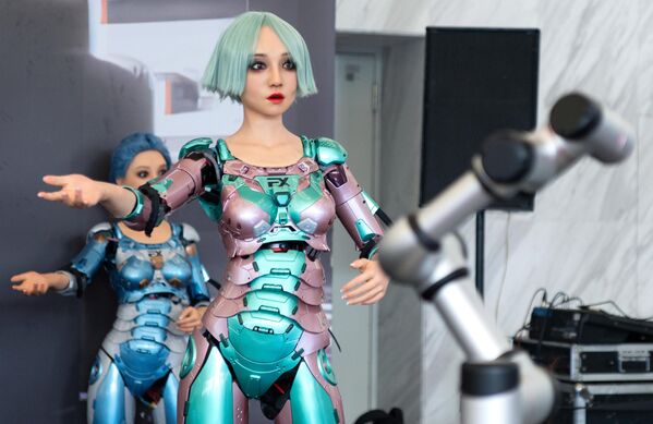 北京世界机器人大会展台上的机器人。 - 俄罗斯卫星通讯社