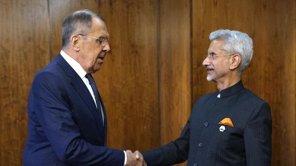  俄罗斯外交部表示，俄罗斯外长拉夫罗夫与印度外长苏杰生举行会谈，双方讨论了两国合作议题以及国际问题 - 俄罗斯卫星通讯社