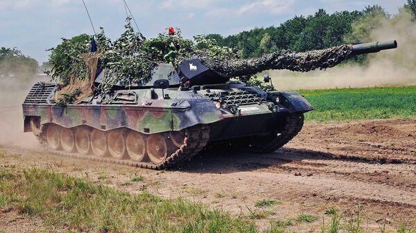 俄军摧毁一个“豹2”坦克排