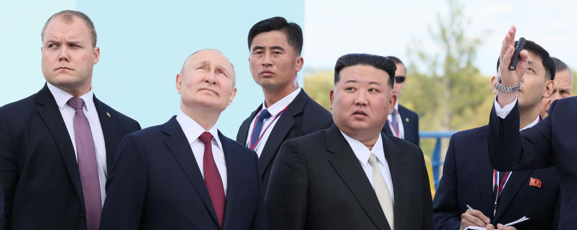 俄罗斯总统普京和朝鲜最高领导人金正恩在东方航天发射场 - 俄罗斯卫星通讯社, 1920, 13.09.2023