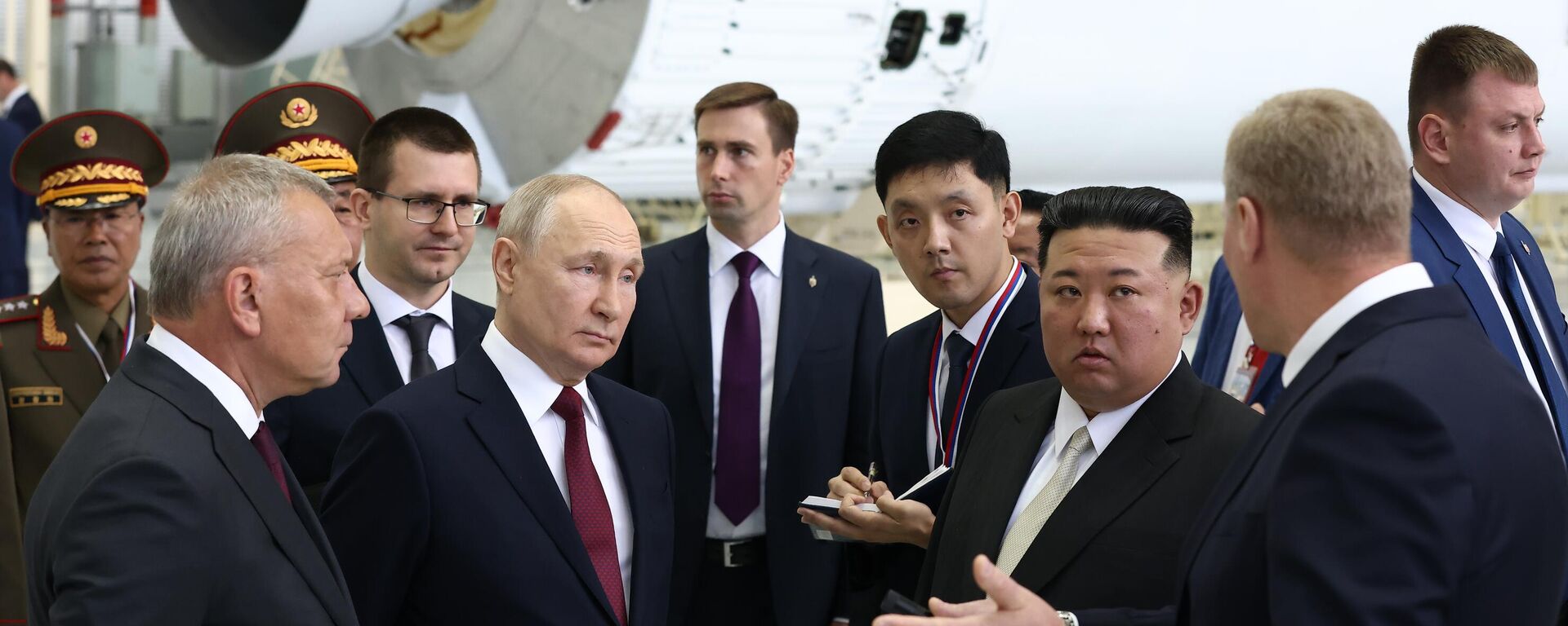 在普京与金正恩会谈时曾提到朝鲜希望可以向太空派遣他们的宇航员 - 俄罗斯卫星通讯社, 1920, 13.09.2023