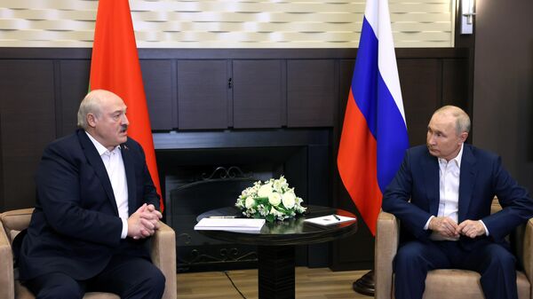 俄总统普京与白俄总统卢卡申科  - 俄罗斯卫星通讯社