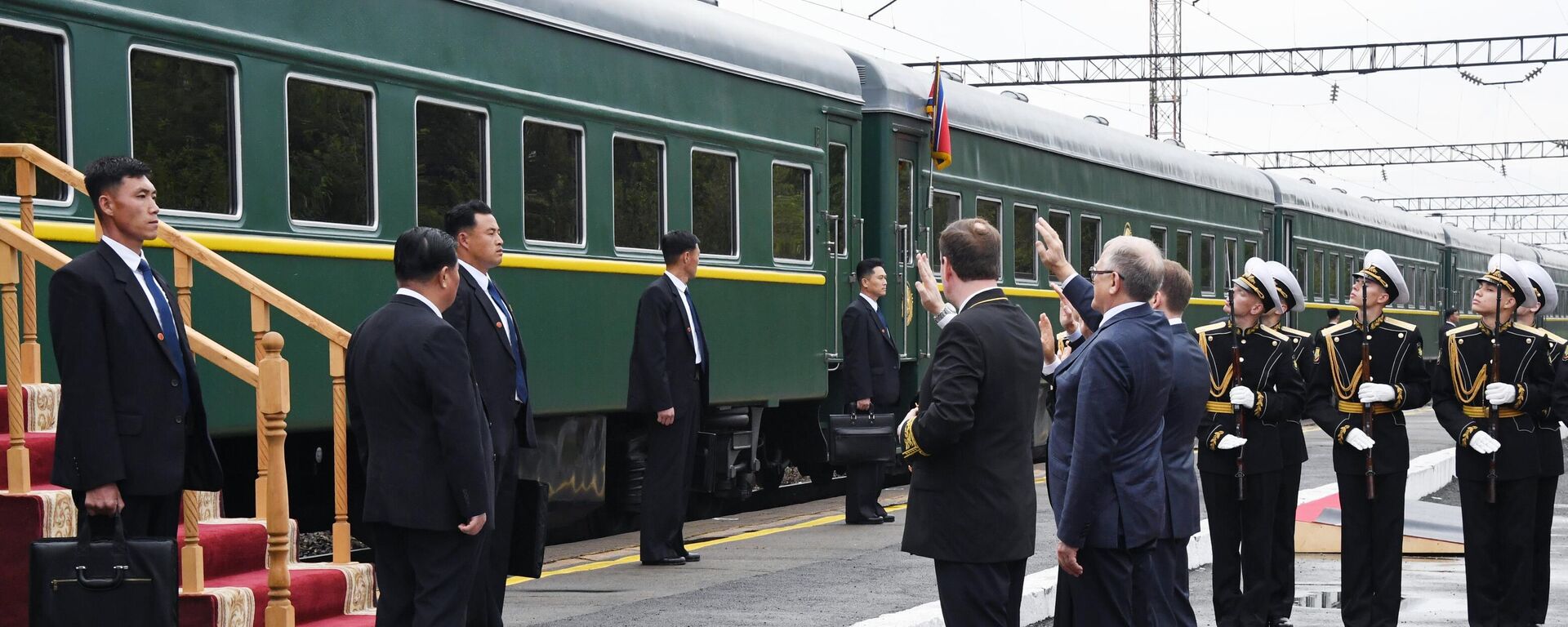 俄羅斯濱海邊疆區政府宣佈，金正恩結束了對俄羅斯的正式訪問 - 俄羅斯衛星通訊社, 1920, 17.09.2023