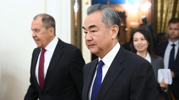 中国外长王毅与俄罗斯外长拉夫罗夫 - 俄罗斯卫星通讯社