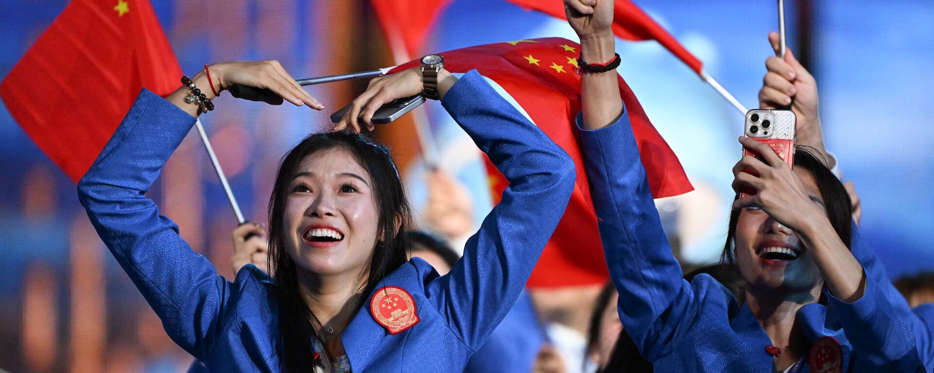 中國代表團成員出席在中國杭州舉行的第19屆亞運會開幕式
 - 俄羅斯衛星通訊社, 1920, 24.09.2023
