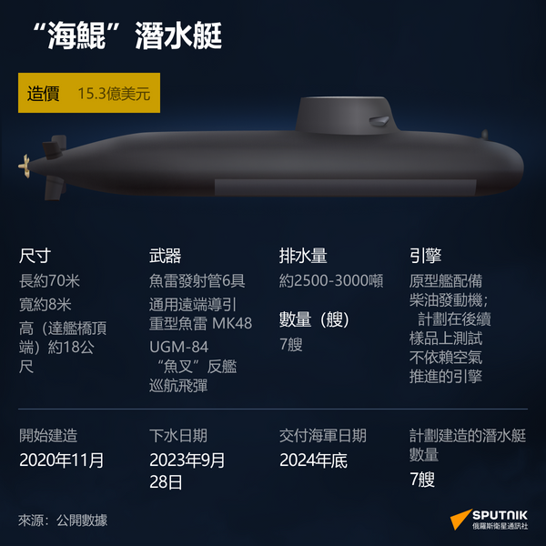 “海鯤”：台灣的第一艘潛艇 - 俄羅斯衛星通訊社