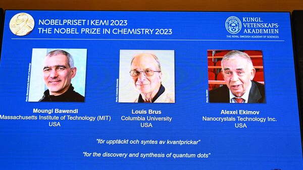 诺贝尔化学奖授予包括苏联移民阿列克谢·叶基莫夫在内的量子点的创造者 - 俄罗斯卫星通讯社