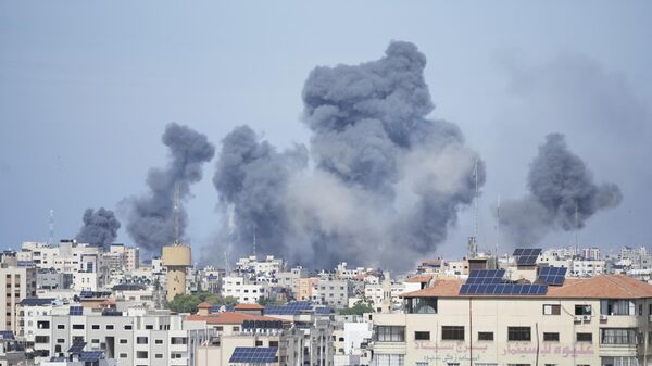 以色列在加沙地帶空襲哈馬斯武裝分子 - 俄羅斯衛星通訊社