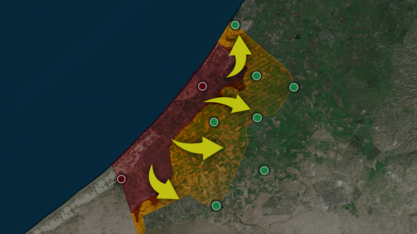 巴以衝突：哈馬斯目前控制區域（10月8日） - 俄羅斯衛星通訊社