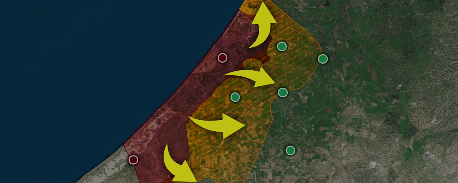 巴以衝突：哈馬斯目前控制區域（10月8日） - 俄羅斯衛星通訊社, 1920, 08.10.2023