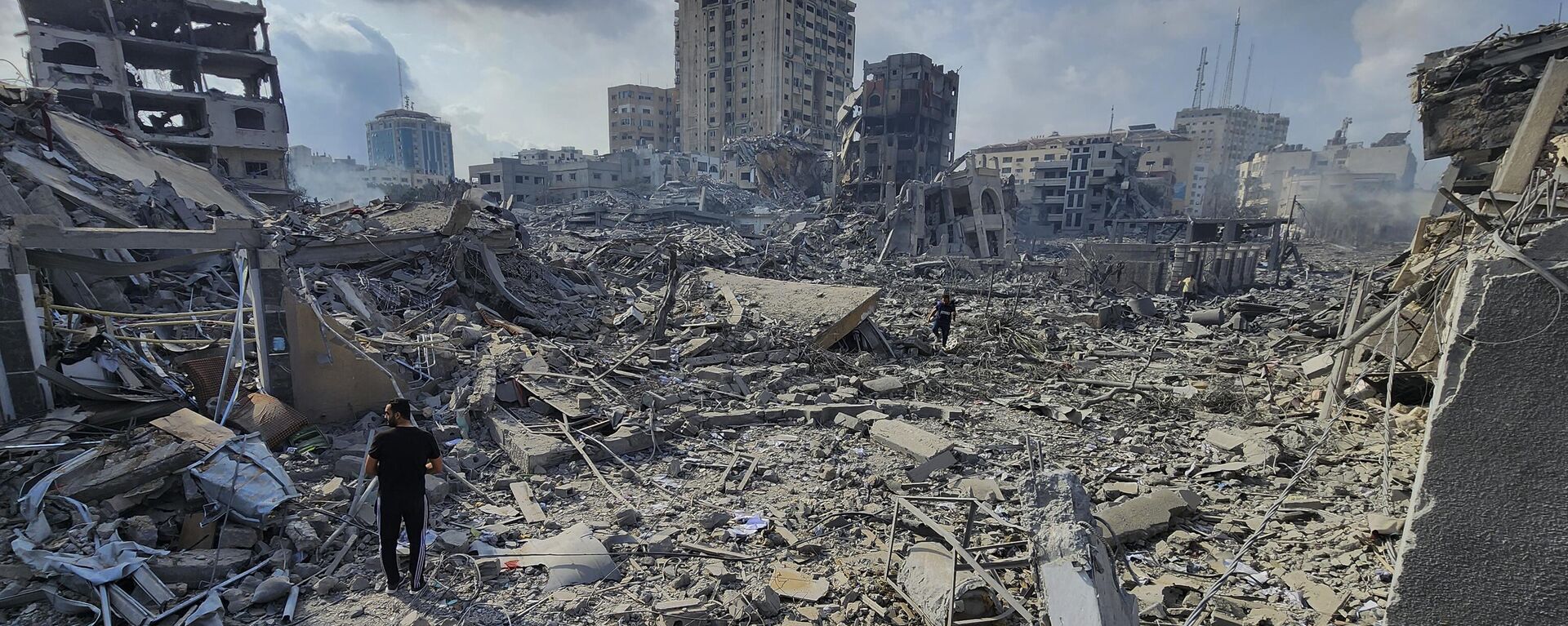 以色列襲擊加沙地帶造成的死亡人數已超過4600人，超過14200人受傷 - 俄羅斯衛星通訊社, 1920, 22.10.2023