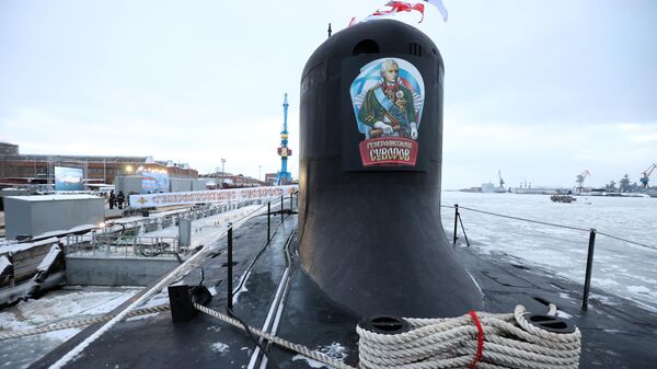 俄“蘇沃洛夫大元帥”號核潛艇抵達太平洋艦隊基地 - 俄羅斯衛星通訊社