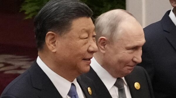 习近平和普京在第三届“一带一路”国际合作高峰论坛 - 俄罗斯卫星通讯社