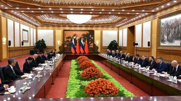 俄羅斯總統普京和中國國家主席習近平 - 俄羅斯衛星通訊社